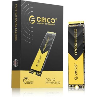ORICO 1TB NVMe M.2 2280 SSD, PCIe 4,0 x 4, até 7000 MB/s, SLC Cache 3D NAND, disco rígido interno SSD com dissipador, para PC de mesa e portáteis-O7000 ORICO 1TB NVMe M.2 2280 SSD, PCIe 4,0 x 4, até 7000 MB/s, SLC Cache 3D NAND, disco rígido interno SSD com dissipador, para PC de mesa e portáteis-O7000