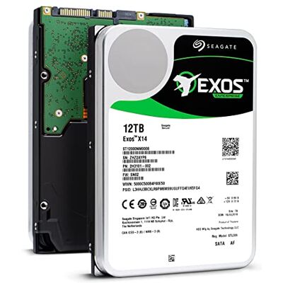 Seagate Exos, 12 TB, disco rígido interno, HDD corporativo, 3,5 polegadas, 6 Gb/s, cache de 128 MB para empresas, data center (ST12000NM008) Seagate Exos, 12 TB, disco rígido interno, HDD corporativo, 3,5 polegadas, 6 Gb/s, cache de 128 MB para empresas, data center (ST12000NM008)