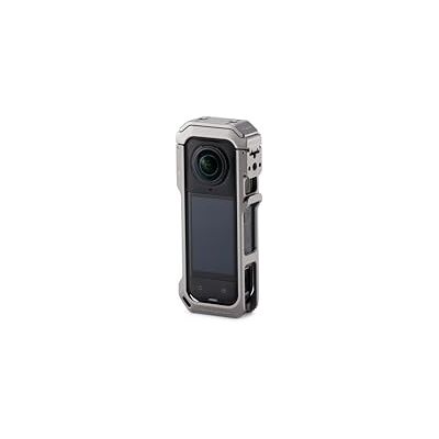 Tilta Insta360 X5 Cage, gaiola para câmara compatível com Insta360 X5 Roscas 1/4"-20, recetor de sapato frio, suporte giratório, cinzento titânio TA-T90-FCC-TG Tilta Insta360 X5 Cage, gaiola para câmara compatível com Insta360 X5 Roscas 1/4"-20, recetor de sapato frio, suporte giratório, cinzento titânio TA-T90-FCC-TG