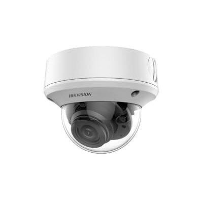 Hikvision Câmara cúpula motorizada varifocal 4K para exteriores IR 60 m IK10 Hikvision Câmara cúpula motorizada varifocal 4K para exteriores IR 60 m IK10