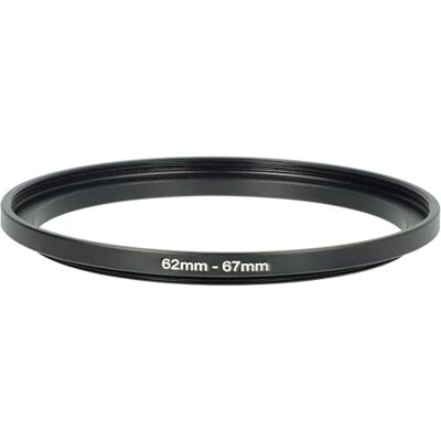 vhbw Anel Step Up 62 mm 67 mm para lente da câmara adaptador de filtro, metal preto vhbw Anel Step Up 62 mm 67 mm para lente da câmara adaptador de filtro, metal preto