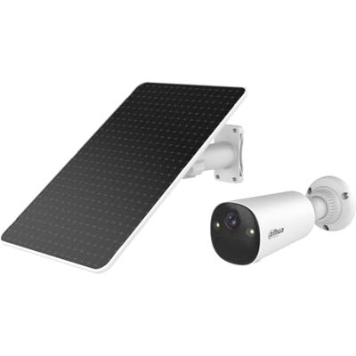 Dahua BF8C Câmara de vigilância solar para exteriores de 8 MP com 4K Ultra HD e campo de visão de 122° câmara solar Wi-Fi para exteriores com deteção de IA, visão noturna de cores, IP66, áudio Dahua BF8C Câmara de vigilância solar para exteriores de 8 MP com 4K Ultra HD e campo de visão de 122° câmara solar Wi-Fi para exteriores com deteção de IA, visão noturna de cores, IP66, áudio