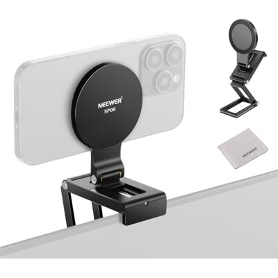 NEEWER Suporte Magnético de Continuidade para Câmera de Monitor de Secretária, Base Arca Tripla Suporte Dobrável para Webcam de Secretária, Compatível com MagSafe iPhone iMac Apple TV 4K Mac Laptop NEEWER Suporte Magnético de Continuidade para Câmera de Monitor de Secretária, Base Arca Tripla Suporte Dobrável para Webcam de Secretária, Compatível com MagSafe iPhone iMac Apple TV 4K Mac Laptop