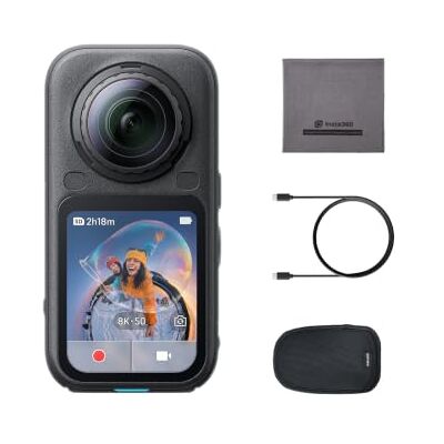 Insta360 X6 câmara 360 8K com sensores 1/1,1'' Câmara de ação, 2 sensores quadrados personalizados de 1/1,1", chip triplo IA, lente substituível 2.0, 140 min de vídeo 8K Insta360 X6 câmara 360 8K com sensores 1/1,1'' Câmara de ação, 2 sensores quadrados personalizados de 1/1,1", chip triplo IA, lente substituível 2.0, 140 min de vídeo 8K