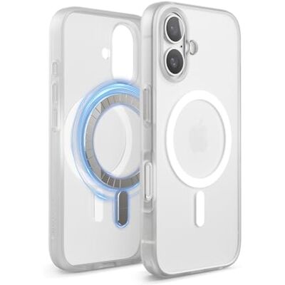 elago Capa híbrida magnética compatível com capa para iPhone 16 6,1" compatível com MagSafe, PC híbrido TPU, para-choques à prova de impactos, proteção da câmara (Matte Clear) Compatible con MagSafe, PC + TPU, Parachoques Antigolpes, Protección de Cámar elago Capa híbrida magnética compatível com capa para iPhone 16 6,1" compatível com MagSafe, PC híbrido TPU, para-choques à prova de impactos, proteção da câmara (Matte Clear) Compatible con MagSafe, PC + TPU, Parachoques Antigolpes, Protección de Cámar