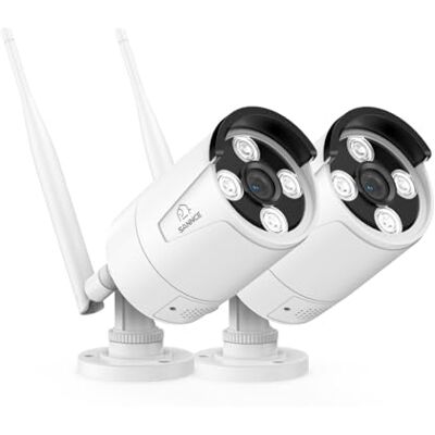SANNCE WiFi 3 MP Câmara IP vigilância para sistema de segurança IP66 impermeável 2 câmara Wi-Fi exterior áudio unidirecional, deteção de movimento SANNCE WiFi 3 MP Câmara IP vigilância para sistema de segurança IP66 impermeável 2 câmara Wi-Fi exterior áudio unidirecional, deteção de movimento
