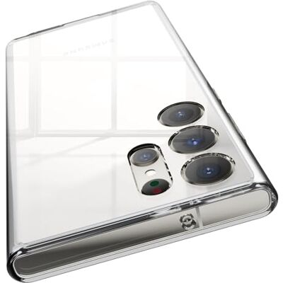 elago Capa híbrida com para-choques para Samsung Galaxy S23 Ultra Tecnologia híbrida TPU policarbonato, antiamarelecimento, recortes precisos para câmara, invólucro anti-impactos elago Capa híbrida com para-choques para Samsung Galaxy S23 Ultra Tecnologia híbrida TPU policarbonato, antiamarelecimento, recortes precisos para câmara, invólucro anti-impactos