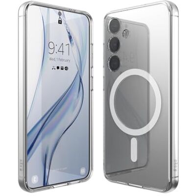 elago Capa Magnética Híbrida Transparente Compatível com Samsung Galaxy S24, Compatível com MagSafe, PC+TPU, Recortes Precisos para a Câmera, Forte Magnetismo (Transparente) Compatible con MagSafe, PC + TPU, Recortes Precisos para Cámara, Magnetismo Fue elago Capa Magnética Híbrida Transparente Compatível com Samsung Galaxy S24, Compatível com MagSafe, PC+TPU, Recortes Precisos para a Câmera, Forte Magnetismo (Transparente) Compatible con MagSafe, PC + TPU, Recortes Precisos para Cámara, Magnetismo Fue