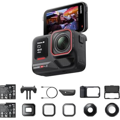 Insta360 Ace Pro 2 Pacote definitivo de vídeo, câmara 8K, impermeável, 1/1,3", pacote de punho Xplorer Pro, lente cinematográfica, de aproximação e ultra grande angular, filtros névoa estrela Insta360 Ace Pro 2 Pacote definitivo de vídeo, câmara 8K, impermeável, 1/1,3", pacote de punho Xplorer Pro, lente cinematográfica, de aproximação e ultra grande angular, filtros névoa estrela
