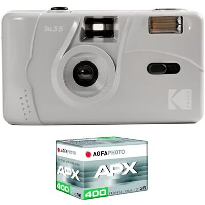 Kodak Câmara de fotos energética M35-35 mm cinzento: A elegância temporária da fotografia recarregável Kodak Câmara de fotos energética M35-35 mm cinzento: A elegância temporária da fotografia recarregável