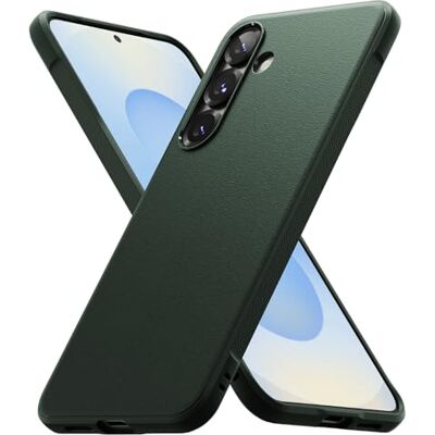 Ringke Onyx Compatível com capa Samsung Galaxy S25 Plus, sente-se bem na mão, resistente a óleo e sujidade, cortes precisos para a câmara verde escuro Ringke Onyx Compatível com capa Samsung Galaxy S25 Plus, sente-se bem na mão, resistente a óleo e sujidade, cortes precisos para a câmara verde escuro