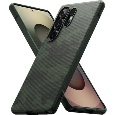 Ringke Onyx Compatível com capa Samsung Galaxy S25 Ultra, sente-se bem na mão, resistente a óleo e sujidade, cortes precisos para a câmara Camo Green Ringke Onyx Compatível com capa Samsung Galaxy S25 Ultra, sente-se bem na mão, resistente a óleo e sujidade, cortes precisos para a câmara Camo Green