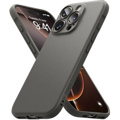 Ringke Onyx Capa para iPhone 16 Pro Max, sente-se bem na mão, resistente a óleo e sujidade, cortes individuais para a câmara cinzento Ringke Onyx Capa para iPhone 16 Pro Max, sente-se bem na mão, resistente a óleo e sujidade, cortes individuais para a câmara cinzento