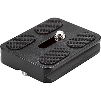 NEEWER Tipo universal Arca QR placa All metal w/ 1/4 Inch parafuso Compatível com abraçadeiras padrão tipo arca, para rótulas de tripé de câmara, PU50 50 mm NEEWER Tipo universal Arca QR placa All metal w/ 1/4 Inch parafuso Compatível com abraçadeiras padrão tipo arca, para rótulas de tripé de câmara, PU50 50 mm