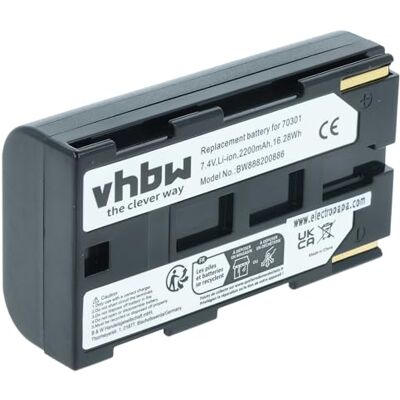 vhbw 1 x bateria compatível com Phase One IQ, IQ4, IQ3, P40+, P40, P45+, P45, XF, P65, P30, P25, P25 câmara (2200 mAh, 7,4 V, Li-Ion) IQ4, IQ3, P40+, P40, P45+, P45, XF, P65, P30+, P30, P25+, P25 cámara (2200 mAh, 7,4 V, Li-Ion) vhbw 1 x bateria compatível com Phase One IQ, IQ4, IQ3, P40+, P40, P45+, P45, XF, P65, P30, P25, P25 câmara (2200 mAh, 7,4 V, Li-Ion) IQ4, IQ3, P40+, P40, P45+, P45, XF, P65, P30+, P30, P25+, P25 cámara (2200 mAh, 7,4 V, Li-Ion)