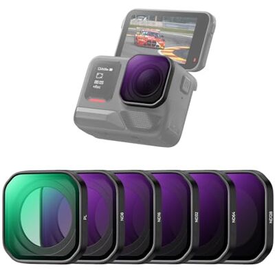 K&F CONCEPT Filtro ND de Rosca Compatible con Insta360 Ace Pro 2, Lote de 6 Unidades PL ND8 ND16 ND32 ND64 ND128, Filtro Polarizador ND, Cámaras Acción, Vidrio HD Multicapa K&F CONCEPT Filtro ND de Rosca Compatible con Insta360 Ace Pro 2, Lote de 6 Unidades PL ND8 ND16 ND32 ND64 ND128, Filtro Polarizador ND, Cámaras Acción, Vidrio HD Multicapa