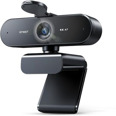 eMeet Webcam Nova 4K, 4K com 2 microfones, cancelamento de ruído, câmara ultra HD de 73°, PDAF, para Mac, portátil eMeet Webcam Nova 4K, 4K com 2 microfones, cancelamento de ruído, câmara ultra HD de 73°, PDAF, para Mac, portátil