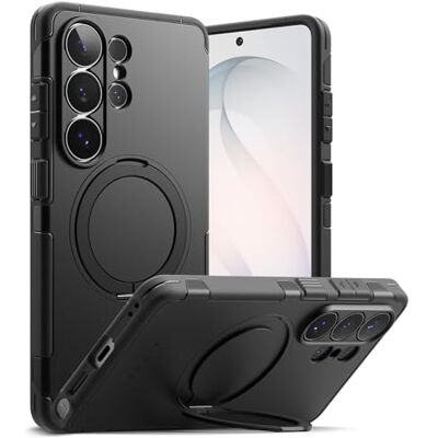 Ringke Alles Capa para Samsung Galaxy S26 Ultra, compatível com MagSafe Compatível com MagSafe, suporte giratório de 360°, proteção melhorada da lente da câmara, poderoso íman Ringke Alles Capa para Samsung Galaxy S26 Ultra, compatível com MagSafe Compatível com MagSafe, suporte giratório de 360°, proteção melhorada da lente da câmara, poderoso íman