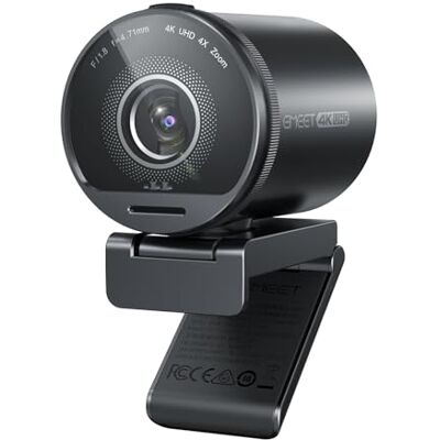 eMeet Webcam 4K S800, câmara Web Ultra 4K com 2 microfones com redução de ruído, campo de visão de 73°, correção de luz, 1080p@60FPS HDR, câmara Web 1080p para transmissão ao vivo, jogos, zoom eMeet Webcam 4K S800, câmara Web Ultra 4K com 2 microfones com redução de ruído, campo de visão de 73°, correção de luz, 1080p@60FPS HDR, câmara Web 1080p para transmissão ao vivo, jogos, zoom