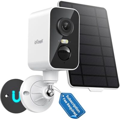ieGeek 4G Magnética Camara Vigilancia Sim Exterior Solar, Sin WiFi-2K, 300°Pan, Batería 10000mAh, Detección Humana PIR & Sensor Movimiento, Visión Color, IP66, con Tarjeta SIM -Ideal Camping ieGeek 4G Magnética Camara Vigilancia Sim Exterior Solar, Sin WiFi-2K, 300°Pan, Batería 10000mAh, Detección Humana PIR & Sensor Movimiento, Visión Color, IP66, con Tarjeta SIM -Ideal Camping