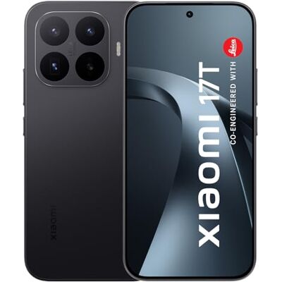 Xiaomi 17T 12 + 256 GB móvel, câmara Leica 50 MP com OIS, lente de teleobjetiva 5X, AMOLED 6,59" 120 Hz 1,5 K 3500 nits, bateria 6500 mAh, IP68, MediaTek Dimensity 8500-Ultra, preto, Não incluído ye Xiaomi 17T 12 + 256 GB móvel, câmara Leica 50 MP com OIS, lente de teleobjetiva 5X, AMOLED 6,59" 120 Hz 1,5 K 3500 nits, bateria 6500 mAh, IP68, MediaTek Dimensity 8500-Ultra, preto, Não incluído ye