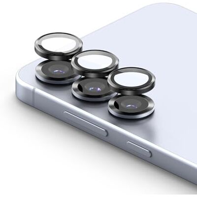 Ringke Conjunto de 2, Camera Lens Frame Glass para protetor câmara Samsung Galaxy S25 5G, protetor de lente de câmara HD, vidro temperado 9H com moldura de alumínio individual Ringke Conjunto de 2, Camera Lens Frame Glass para protetor câmara Samsung Galaxy S25 5G, protetor de lente de câmara HD, vidro temperado 9H com moldura de alumínio individual