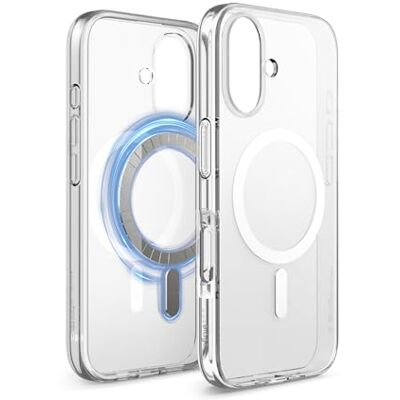elago Capa Híbrida Magnética Compatível com iPhone 16 6.1” Compatível com MagSafe, Híbrida PC + TPU, Parachoque à Prova de Choques, Proteção da Câmera (Transparente) Compatible con MagSafe, PC + TPU, Parachoques Antigolpes, Protección de Cámara (Transpa elago Capa Híbrida Magnética Compatível com iPhone 16 6.1” Compatível com MagSafe, Híbrida PC + TPU, Parachoque à Prova de Choques, Proteção da Câmera (Transparente) Compatible con MagSafe, PC + TPU, Parachoques Antigolpes, Protección de Cámara (Transpa