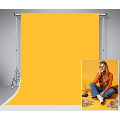 Kate 6,5 x 10 pés/2 x 3 m Fundo Fotográfico Sólido Amarelo Retro Cenários para Fotografia Estúdio de Adultos Recém-nascidos Kate 6,5 x 10 pés/2 x 3 m Fundo Fotográfico Sólido Amarelo Retro Cenários para Fotografia Estúdio de Adultos Recém-nascidos