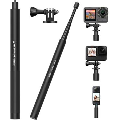 K&F CONCEPT de selfie invisível de 153cm, Paus de selfie insta360 X5, de selfie extensível de alumínio com adaptador Gopro compatível com GoPro insta360 X5 dji Osmo Action 5 Pro K&F CONCEPT de selfie invisível de 153cm, Paus de selfie insta360 X5, de selfie extensível de alumínio com adaptador Gopro compatível com GoPro insta360 X5 dji Osmo Action 5 Pro