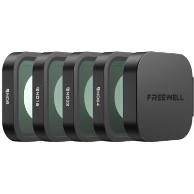 FREEWELL Pacote de 4 filtros ND de dia padrão para GoPro Mission 1 Pro Filtros ND fixos e tampa de lente para GoPro Mission 1 Pro / Mission 1 feitos para controlo padrão de exposição à luz FREEWELL Pacote de 4 filtros ND de dia padrão para GoPro Mission 1 Pro Filtros ND fixos e tampa de lente para GoPro Mission 1 Pro / Mission 1 feitos para controlo padrão de exposição à luz