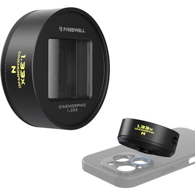 FREEWELL Lente anamórfica Neutral Streak 1,33 x com armação de 17 mm Lente de cinema de tela larga com efeito de luz natural Streak, perfeita para paisagens noturnas e vídeo criativo FREEWELL Lente anamórfica Neutral Streak 1,33 x com armação de 17 mm Lente de cinema de tela larga com efeito de luz natural Streak, perfeita para paisagens noturnas e vídeo criativo