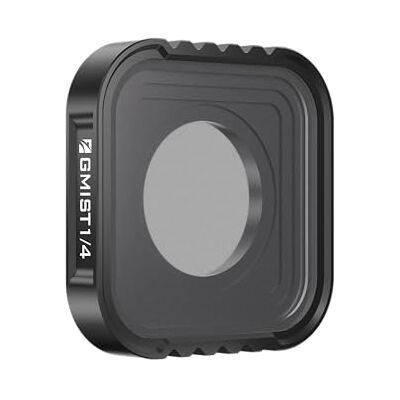 FREEWELL Black Glow Mist 1/4 Filtro para GoPro Hero13/12/10/11/9 Black Difusão de luz cinematográfica e redução de brilhos FREEWELL Black Glow Mist 1/4 Filtro para GoPro Hero13/12/10/11/9 Black Difusão de luz cinematográfica e redução de brilhos