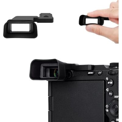 KIWIFOTOS Ocular ampliado para o visor das câmaras Son. A7CII A7CR Silicone macio ABS durável Bloqueia luz parasita Protege impactos e arranhões Design ergonómico estendido KIWIFOTOS Ocular ampliado para o visor das câmaras Son. A7CII A7CR Silicone macio ABS durável Bloqueia luz parasita Protege impactos e arranhões Design ergonómico estendido