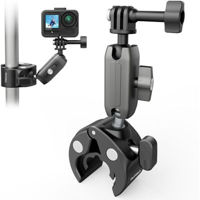 AKASO Braçadeira de montagem universal para motocicleta/bicicleta de Rotação de 360°, compatível com câmara de ação EK7000/EK7000 Pro/Brave 7/7 LE/V50 X, GoPro Hero 13/12/11 AKASO Braçadeira de montagem universal para motocicleta/bicicleta de Rotação de 360°, compatível com câmara de ação EK7000/EK7000 Pro/Brave 7/7 LE/V50 X, GoPro Hero 13/12/11