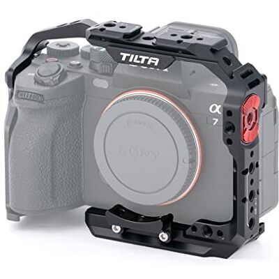 Tilta a7 IV Cage, gaiola para câmara compatível com Sony a7 IV TA-T30-FCC-B Placa de libertação rápida Manfrotto, trilho NATO, roseta ARRI, recetor de sapato frio, roscas 3/8"-16, 1/4"-20, preto Tilta a7 IV Cage, gaiola para câmara compatível com Sony a7 IV TA-T30-FCC-B Placa de libertação rápida Manfrotto, trilho NATO, roseta ARRI, recetor de sapato frio, roscas 3/8"-16, 1/4"-20, preto