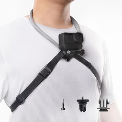 PGYTECH CapLock Soporte Cuello POV, Arnés de Pecho para Cámara Acción Colar de mãos livres com alça ajustável, compatível com GoPro/DJI Osmo/Insta360, sistema de libertação rápida PGYTECH CapLock Soporte Cuello POV, Arnés de Pecho para Cámara Acción Colar de mãos livres com alça ajustável, compatível com GoPro/DJI Osmo/Insta360, sistema de libertação rápida