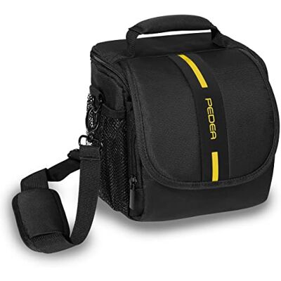PEDEA GmbH 65060312 Bolsa para câmara SLR, tamanho M, amarelo PEDEA GmbH 65060312 Bolsa para câmara SLR, tamanho M, amarelo