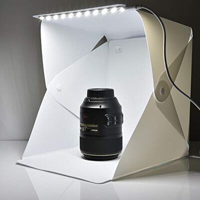 Vbestlife Mini kit fotográfico de fotografia para estúdio, 8,89 x 9,05 x 9,44 polegadas portátil dobrável mini fotográfico fotográfico de 4 cores Vbestlife Mini kit fotográfico de fotografia para estúdio, 8,89 x 9,05 x 9,44 polegadas portátil dobrável mini fotográfico fotográfico de 4 cores