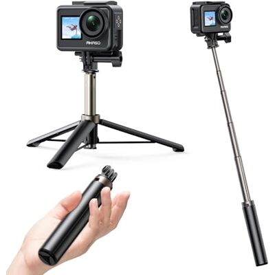AKASO Vara Selfie/Selfie Stick extensível com tripé 60 cm Suporte para câmara de ação, compatível com , GoPro hero 12/11/10/9/8 AKASO Vara Selfie/Selfie Stick extensível com tripé 60 cm Suporte para câmara de ação, compatível com , GoPro hero 12/11/10/9/8