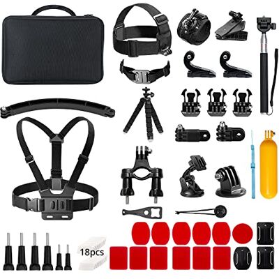 AKASO Kit de acessórios 60 em 1 para câmara desportiva Compatível com Câmara de ação /GoPro Hero 13/12/11/10/Insta360/DJI Osmo Action/Apexcam/SJCAM e outras AKASO Kit de acessórios 60 em 1 para câmara desportiva Compatível com Câmara de ação /GoPro Hero 13/12/11/10/Insta360/DJI Osmo Action/Apexcam/SJCAM e outras