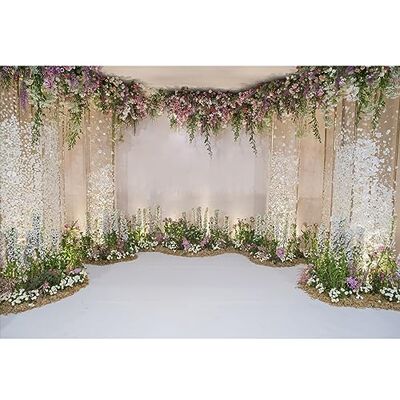 YongFoto 1,5 x 1 m poliéster fundo de fotografia decoração de palco de casamento com flores pano de fundo casamento adulto retrato pessoal estúdio fotográfico acessórios YongFoto 1,5 x 1 m poliéster fundo de fotografia decoração de palco de casamento com flores pano de fundo casamento adulto retrato pessoal estúdio fotográfico acessórios