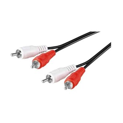 Goobay 50341 Cabo RCA Estéreo 20m - Cabo de áudio para subwoofer e HiFi Goobay 50341 Cabo RCA Estéreo 20m - Cabo de áudio para subwoofer e HiFi