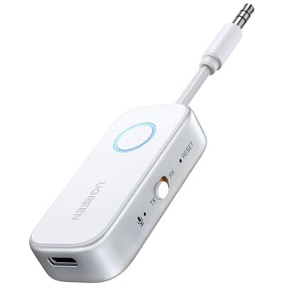 UGREEN Transmisor Receptor Bluetooth 6.0 Transmisor Bluetooth Jack 3,5mm Adaptador áudio para carro altifalante auriculares amplificador móvel PC TV 18H de automonomia UGREEN Transmisor Receptor Bluetooth 6.0 Transmisor Bluetooth Jack 3,5mm Adaptador áudio para carro altifalante auriculares amplificador móvel PC TV 18H de automonomia