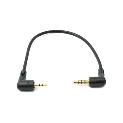 SYSTEM-S Cabo de áudio de 20 cm, conector jack de 2,5 mm para conector macho de 3,5 mm, adaptador AUX, cor preta SYSTEM-S Cabo de áudio de 20 cm, conector jack de 2,5 mm para conector macho de 3,5 mm, adaptador AUX, cor preta