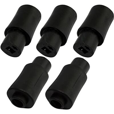 AERZETIX : 5 x conector de tomada DIN 2 pinos fêmea para compartimentos colunas C19580 AERZETIX : 5 x conector de tomada DIN 2 pinos fêmea para compartimentos colunas C19580