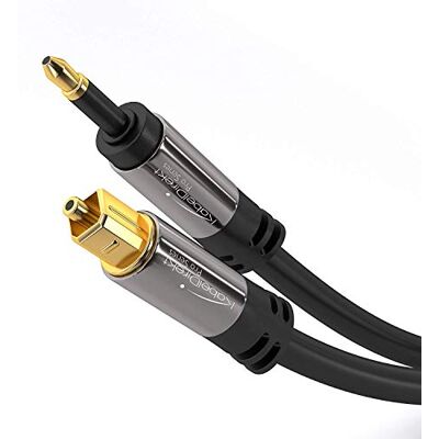 KabelDirekt – 3m – Cabo Mini TOSLINK (cabo de áudio digital, ótico, cabo de fibra ótica, transmite sinais de áudio digital para TV/amplificadores/HiFi, preto) KabelDirekt – 3m – Cabo Mini TOSLINK (cabo de áudio digital, ótico, cabo de fibra ótica, transmite sinais de áudio digital para TV/amplificadores/HiFi, preto)