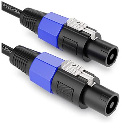 deleyCON 1m Cabo de Alta-Falantes de Alta Qualidade Qualidade de Estúdio Fabricado com Cobre OFC Puro Cabo para Alta-Falantes PA de 2 Polos 2x 1,5mm² (AWG15) 7,2mm Mecanismo de Fecho Metálico deleyCON 1m Cabo de Alta-Falantes de Alta Qualidade Qualidade de Estúdio Fabricado com Cobre OFC Puro Cabo para Alta-Falantes PA de 2 Polos 2x 1,5mm² (AWG15) 7,2mm Mecanismo de Fecho Metálico
