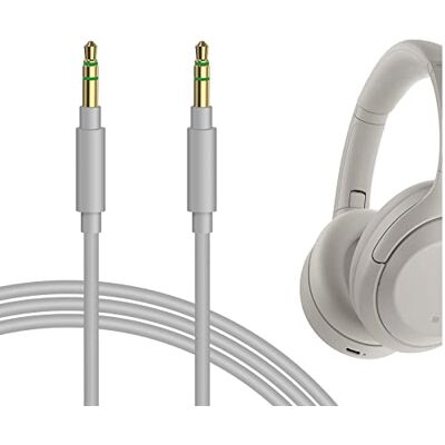 GEEKRIA Cabo de áudio compatível com Sony ULT WEAR, WH-1000XM5/1000XM4, WH-XB920N/910N, WH-CH700N e INZONE H5, cabo estéreo de substituição de 1/8" (3,5 mm) a 3,5 mm (1,2 m) GEEKRIA Cabo de áudio compatível com Sony ULT WEAR, WH-1000XM5/1000XM4, WH-XB920N/910N, WH-CH700N e INZONE H5, cabo estéreo de substituição de 1/8" (3,5 mm) a 3,5 mm (1,2 m)