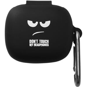 kwmobile Capa para auriculares compatível com JBL Live Pro 2 TWS capa capa protetora de silicone Don't Touch my Headphones kwmobile Capa para auriculares compatível com JBL Live Pro 2 TWS capa capa protetora de silicone Don't Touch my Headphones