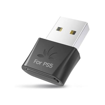Avantree DG80-Gaming Adaptador Dongle USB Bluetooth 5.3 para PS5 e consolas de jogos, com aptX-Adaptive e baixa latência, transmissor de áudio sem fios para Bluetooth, auriculares e auriculares Avantree DG80-Gaming Adaptador Dongle USB Bluetooth 5.3 para PS5 e consolas de jogos, com aptX-Adaptive e baixa latência, transmissor de áudio sem fios para Bluetooth, auriculares e auriculares